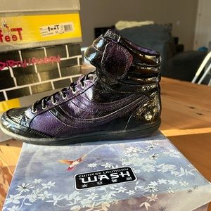 Chinese laundry edwina black/purple shoe